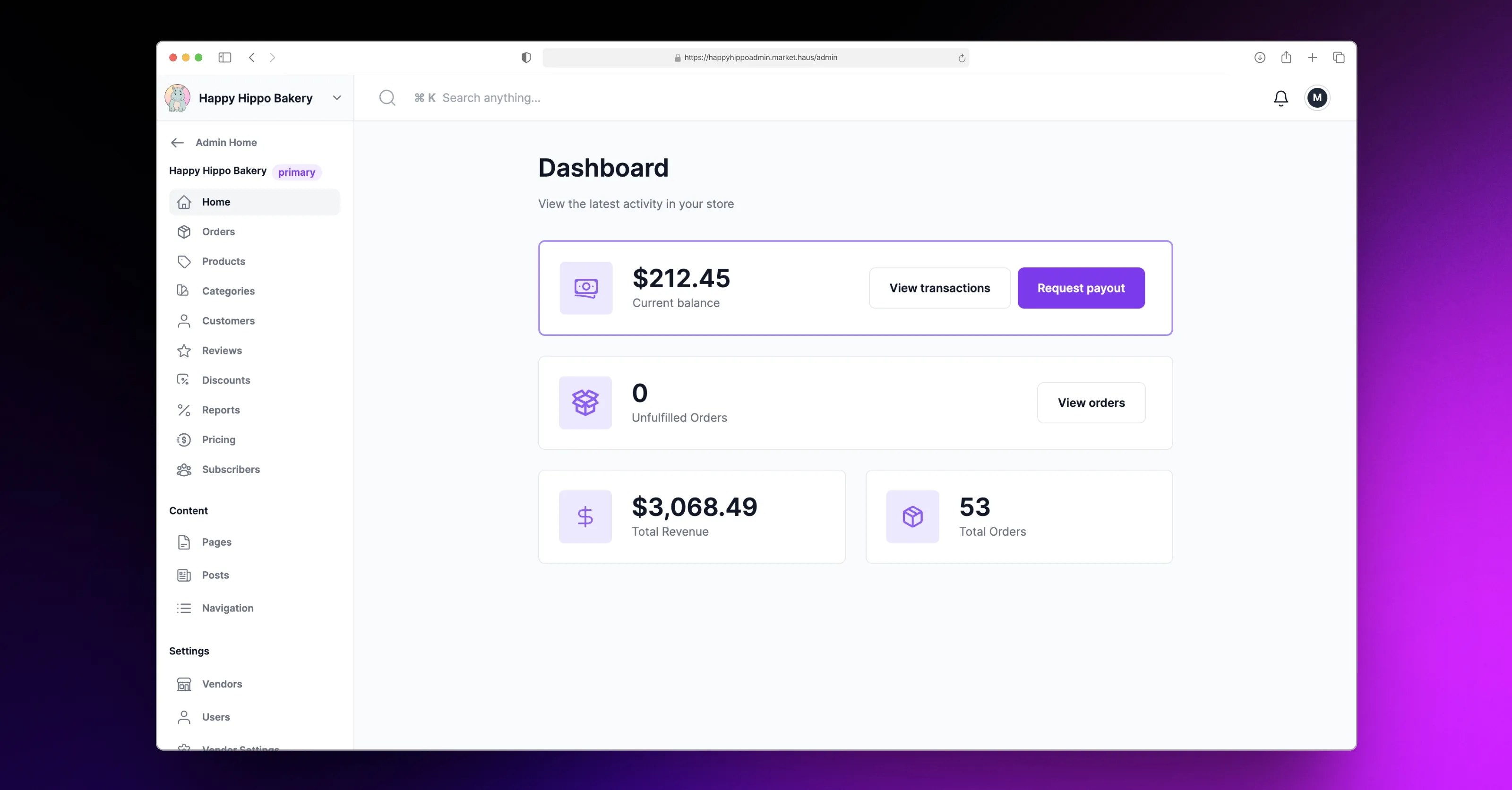 MarketHaus project preview